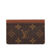 ルイ ヴィトン モノグラム ポルトカルト サーンプル カードケース パスケース 名刺入れ M61733 ブラウン PVC レザー レディース LOUIS VUITTON 【中古】